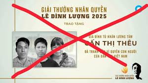 Cuối năm, lại rêu rao “giải thưởng nhân quyền”