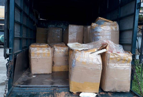 Phát hiện xe tải chở 2,4 tấn nội tạng động vật đi tiêu thụ