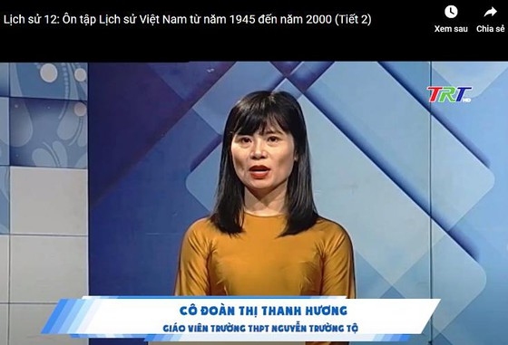 BỘ GD&ĐT CHỌN BÀI GIẢNG CỦA HUẾ DẠY ONLINE CHO HỌC SINH CẢ NƯỚC