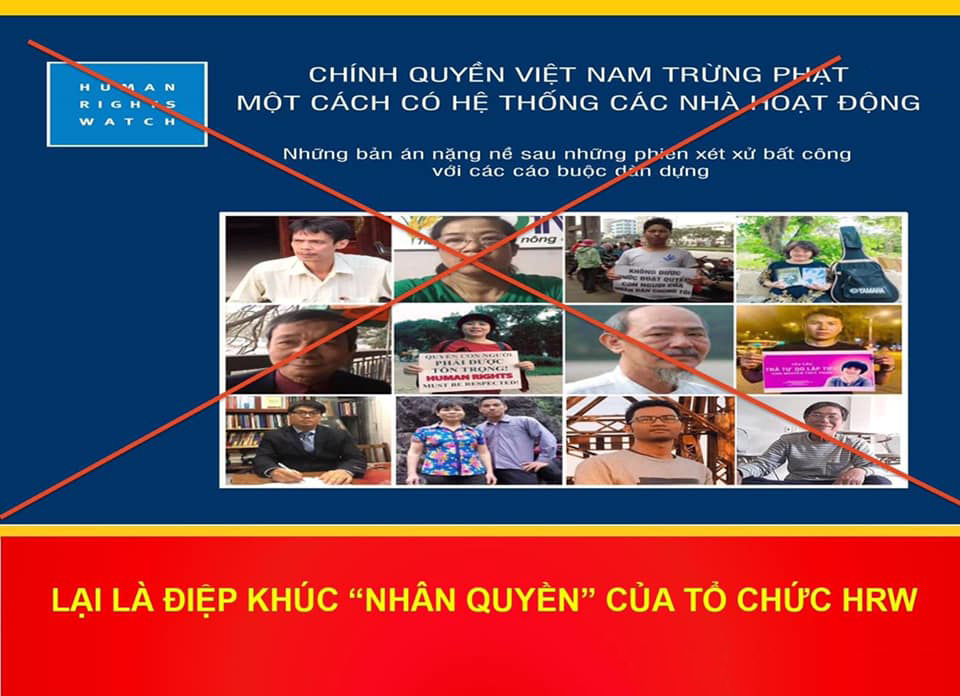 LẠI LÀ ĐIỆP KHÚC “NHÂN QUYỀN” CỦA TỔ CHỨC HRW