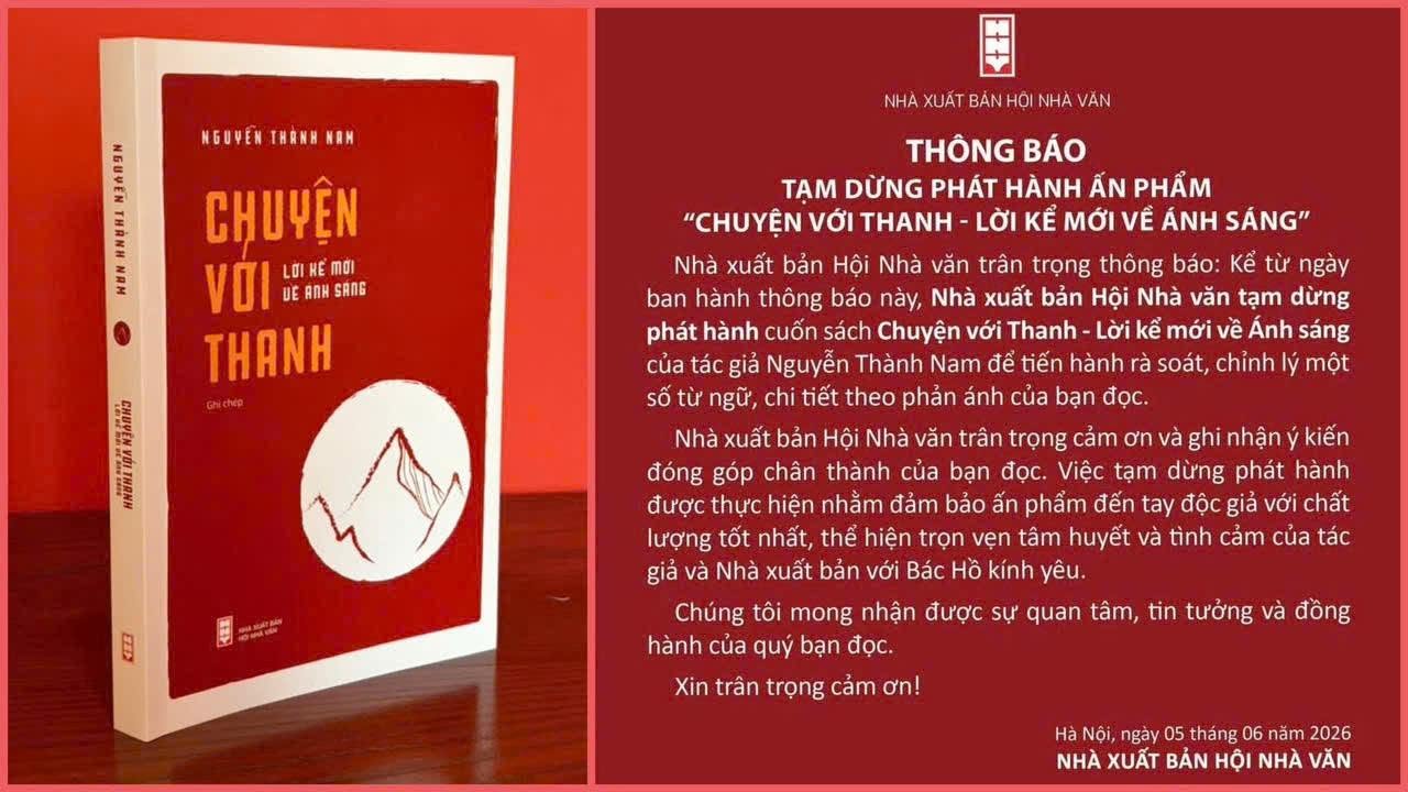 DỪNG PHÁT HÀNH, THU HỒI CUỐN SÁCH 