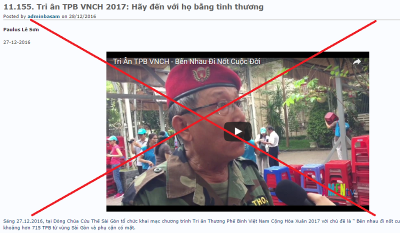 SỰ THẬT ĐẰNG SAU CHƯƠNG TRÌNH “TRI ÂN THƯƠNG PHẾ BINH VNCH”