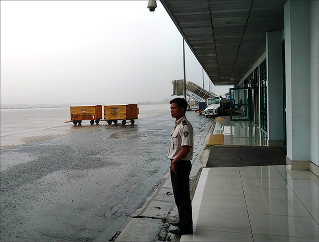 Không có chuyện sân bay Phú Bài ngập nước