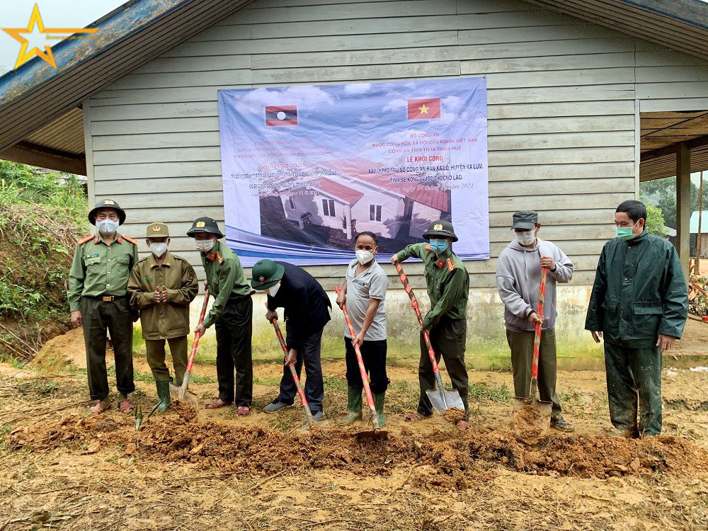 KHỞI CÔNG XÂY DỰNG TRỤ SỞ LÀM VIỆC HỖ TRỢ CÔNG AN NƯỚC BẠN LÀO
