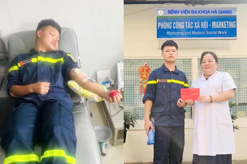 Chiến sĩ Công an hiến máu cứu thai phụ vượt qua cơn nguy kịch