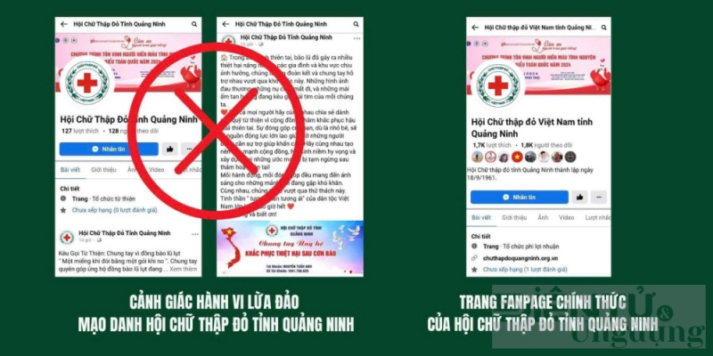 CẢNH GIÁC FANPAGE LỪA ĐẢO KÊU GỌI QUYÊN GÓP ỦNG HỘ NGƯỜI DÂN VÙNG BÃO LŨ