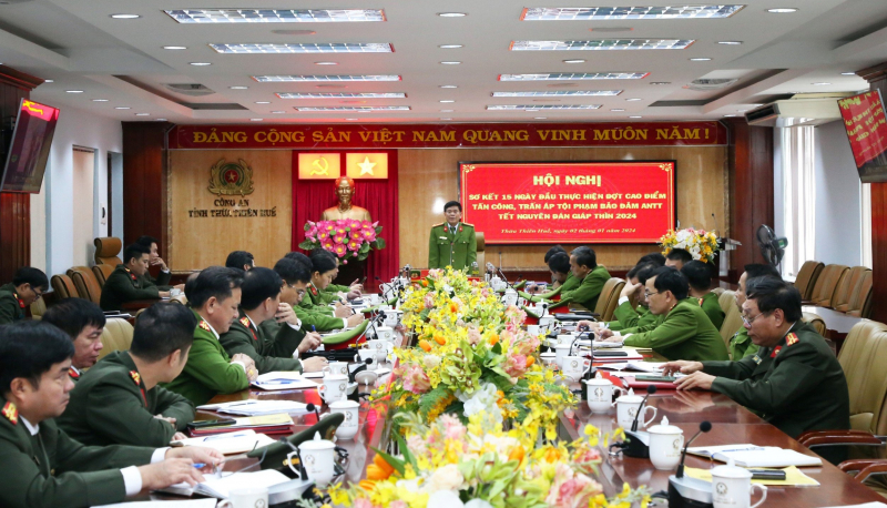 CÔNG AN TỈNH THỪA THIÊN HUẾ ĐẤU TRANH, TRẤN ÁP MẠNH TỘI PHẠM HÌNH SỰ DỊP TẾT NGUYÊN ĐÁN 2024