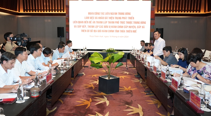 GẤP RÚT HOÀN THIỆN HỒ SƠ ĐỀ ÁN THÀNH LẬP THÀNH PHỐ TRỰC THUỘC TRUNG ƯƠNG