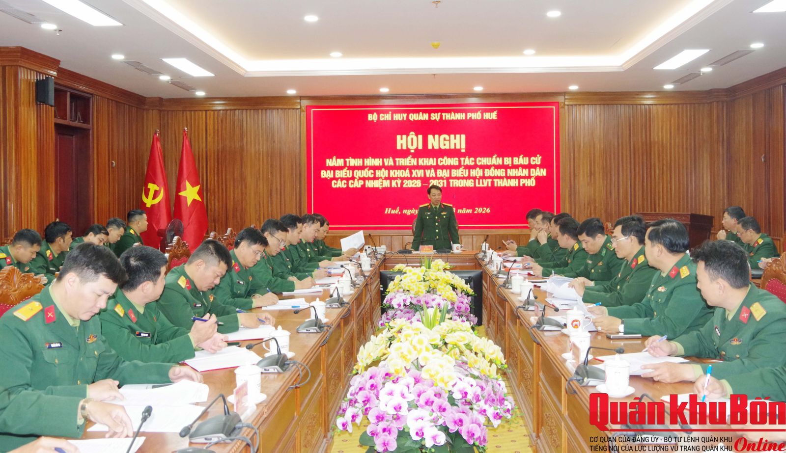 Lực lượng vũ trang thành phố Huế chuẩn bị chu đáo, sẵn sàng cho ngày bầu cử 15/3