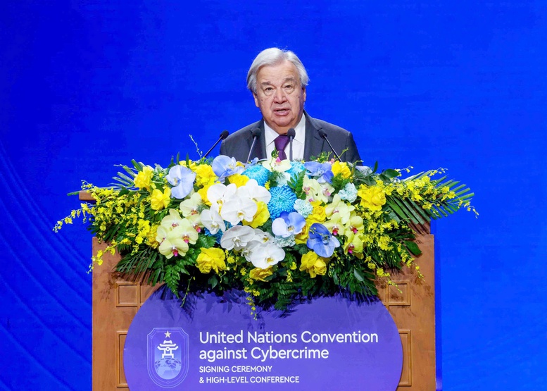 Phát biểu của Tổng Thư ký Liên Hợp Quốc António Guterres tại Lễ mở ký Công ước của Liên Hợp Quốc về chống tội phạm mạng