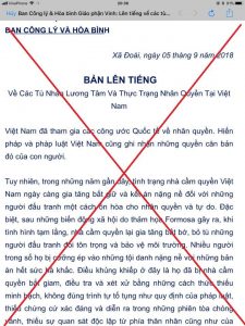 Ban Công lý và Hòa bình Giáo phận Vinh bảo kê trắng trợn cho tội phạm khủng bố Việt Tân