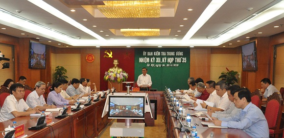Thông cáo Báo chí Kỳ họp 35 của UBKT Trung ương