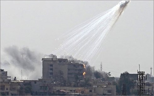 Nga tố cáo Mỹ tấn công bằng bom phốt pho ở Syria