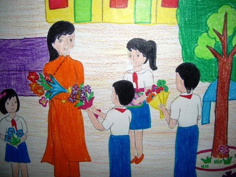 10 bức tranh vẽ ý nghĩa về ngày 20/11