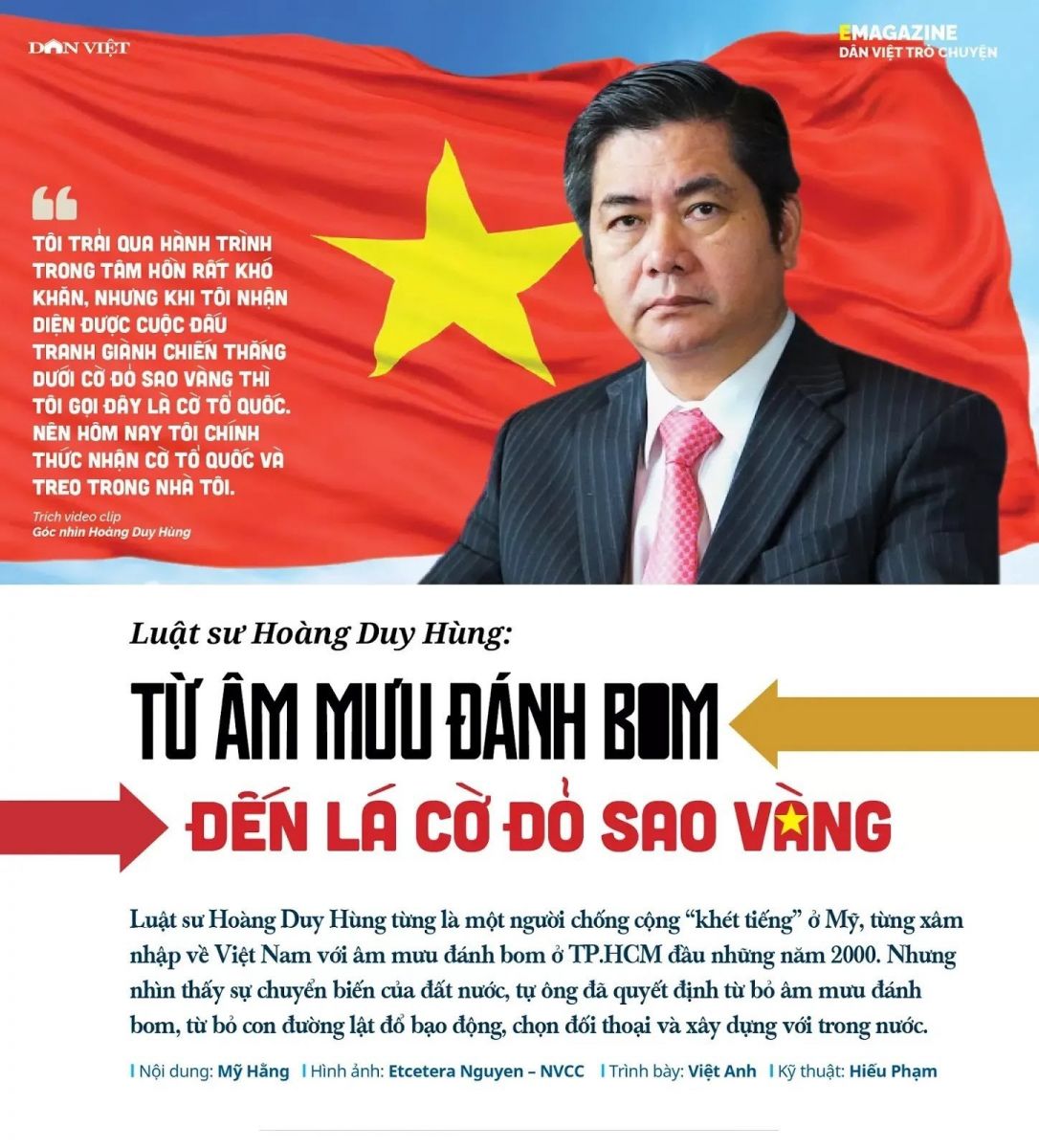 HOÀNG DUY HÙNG, CUỘC HÀNH TRÌNH TỪ CHỐNG PHÁ ĐẾN ỦNG HỘ ĐẢNG CỘNG SẢN